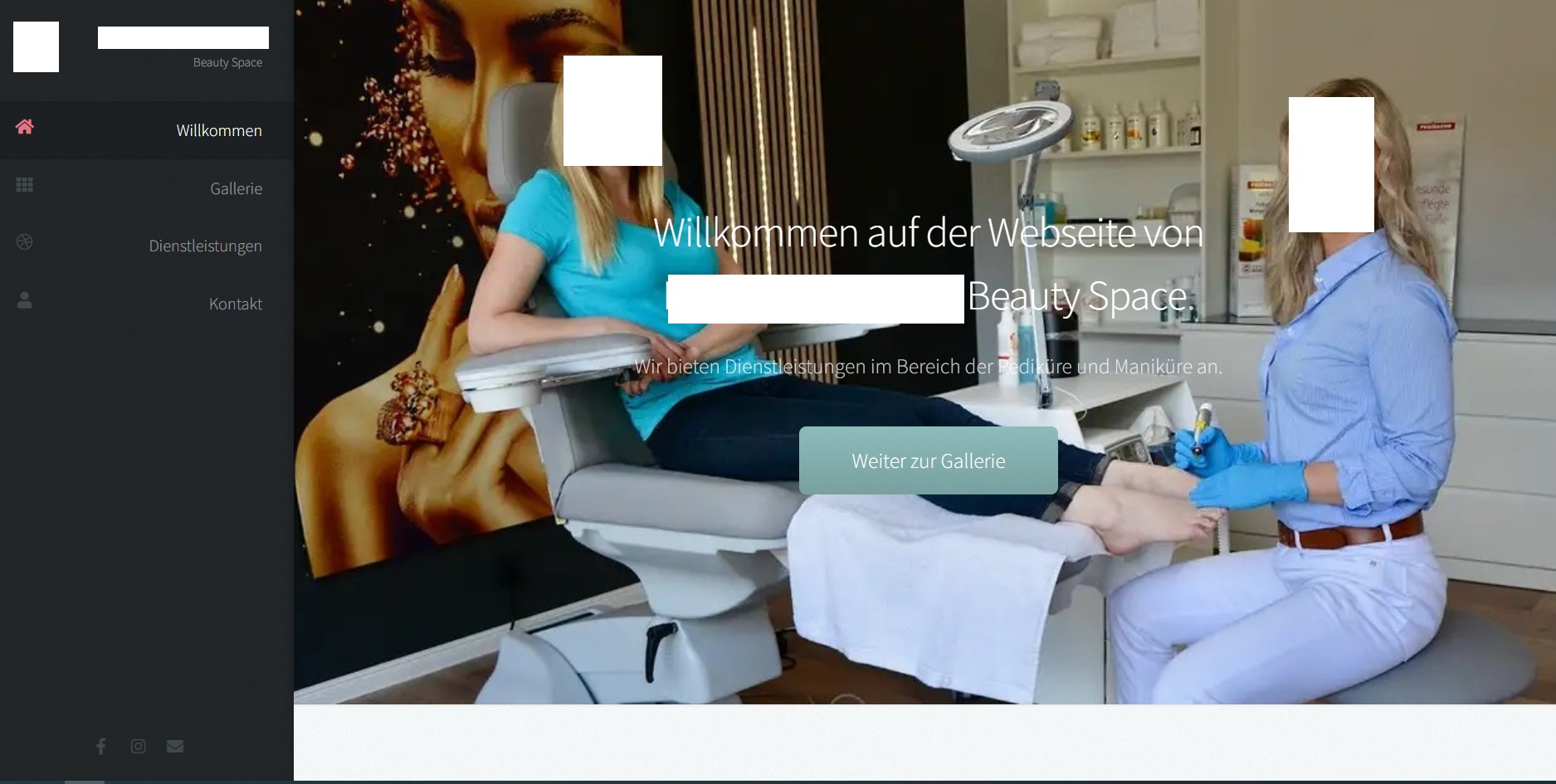 Beauty Space Website Screenshot